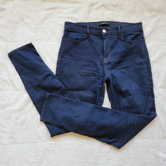 J Brand Maria Dark Wash High Rise Skinny Jeans - Picture 1 of 6